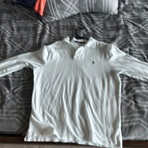 Polo Ralph Lauren White Long Sleeve Polo Shirt